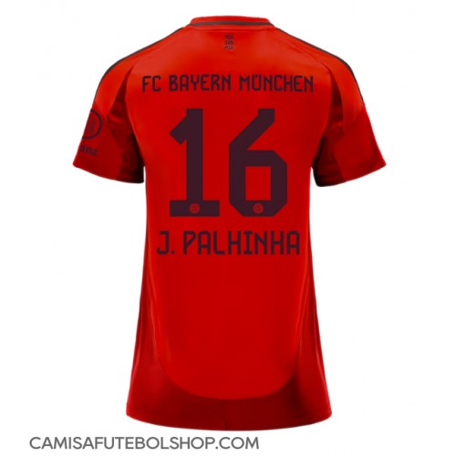 Camisa de time de futebol Bayern Munich Joao Palhinha #16 Replicas 1º Equipamento Feminina 2024-25 Manga Curta